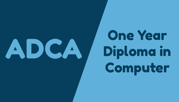 Advance Diploma In Computer Application